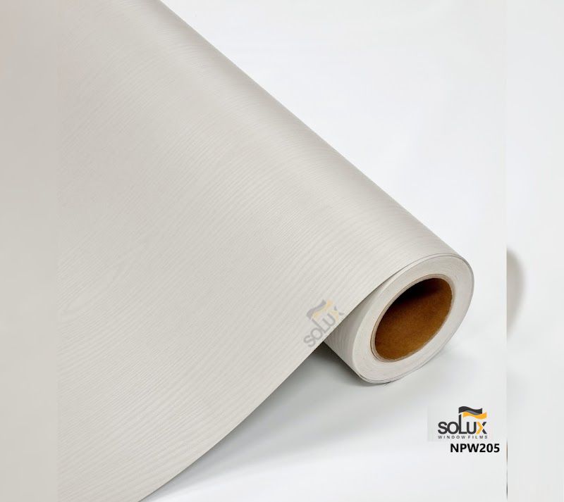 Phim trang trí gỗ phủ sơn màu ghi sáng Solux NPW 205