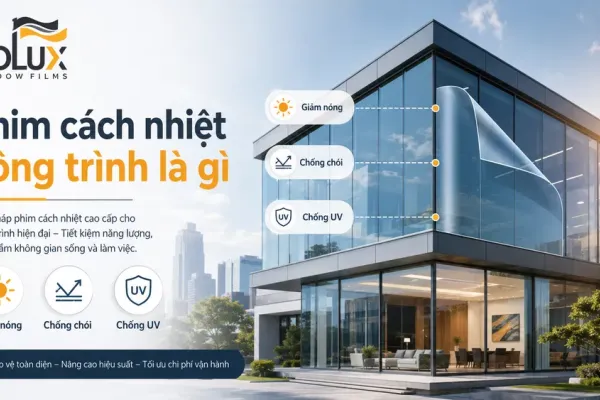 Phim Cách Nhiệt Công Trình Là Gì? Có Nên Dán Cho Nhà Kính, Văn Phòng, Showroom Không?