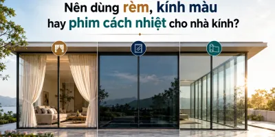 Trang chủ 56 Nên Dùng Rèm, Kính Màu Hay Phim Cách Nhiệt Cho Nhà Kính?