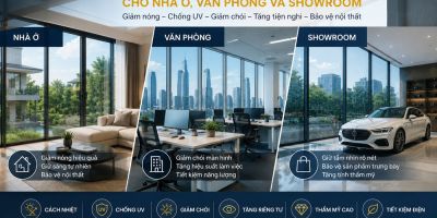 Các Loại Phim Cách Nhiệt Cho Nhà Ở, Văn Phòng Và Showroom: Nên Chọn Loại Nào?