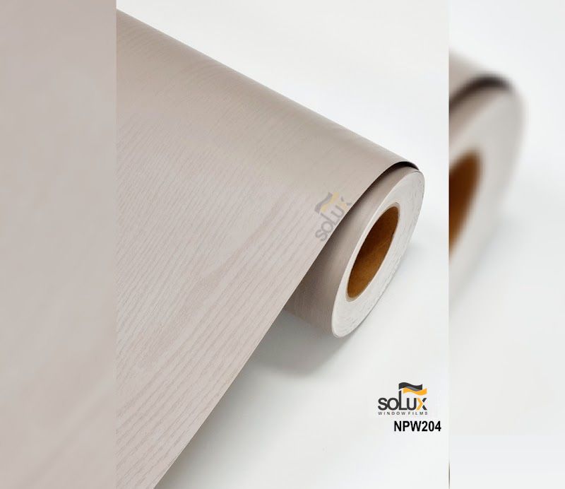 Phim nội thất họa tiết gỗ phủ sơn màu nâu đỏ Solux NPW 204