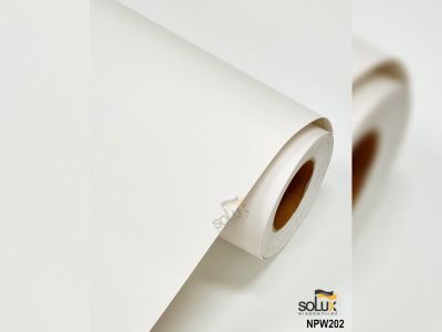 Solux NPW 202- Phim nội thất họa tiết gỗ phủ sơn màu trắng sữa