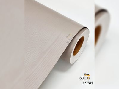 Solux NPW 204- Phim nội thất họa tiết gỗ phủ sơn màu nâu đất
