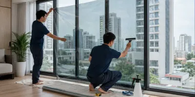 Quy Trình Dán Phim Cách Nhiệt Nhà Kính Gồm Những Bước Nào?