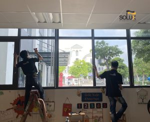 Thi công phim cách nhiệt cho trường Vinschool Grand park