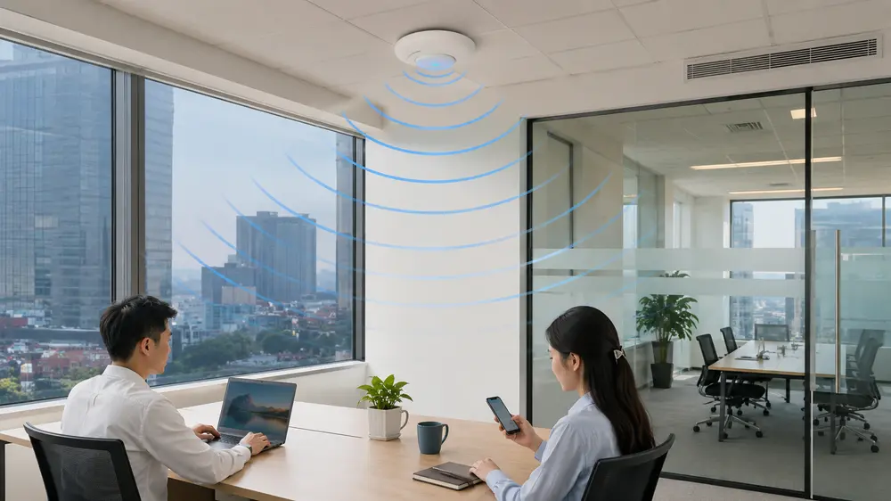 Bố trí router Wi‑Fi phù hợp trong không gian sử dụng phim cách nhiệt