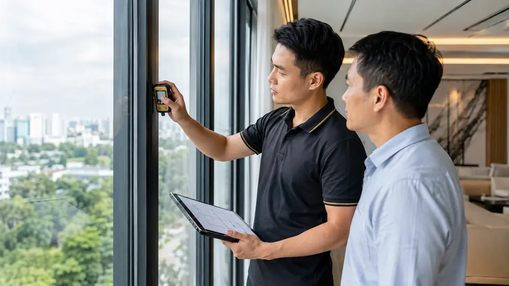 Phim Cách Nhiệt Dán Mặt Trong Hay Mặt Ngoài Kính Tốt Hơn? 5 Kỹ thuật viên kiểm tra loại kính và vị trí dán phim cách nhiệt