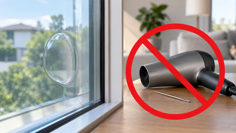 Phim Cách Nhiệt Bị Bọt Khí, Bong Mép: Có Bình Thường? 4 Không dùng kim chọc bong bóng hoặc hơ nóng phim cách nhiệt